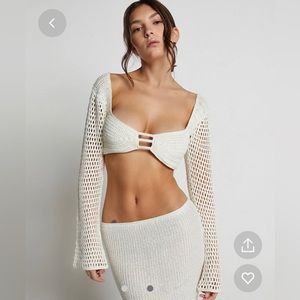 Tiger Mist Macaulay Top - Cream Crochet